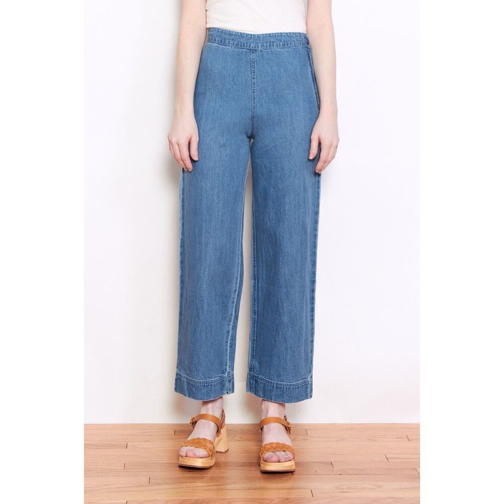 ✨ALI GOLDEN SIDE ZIP SZ MEDIUM PANT - DENIM✨